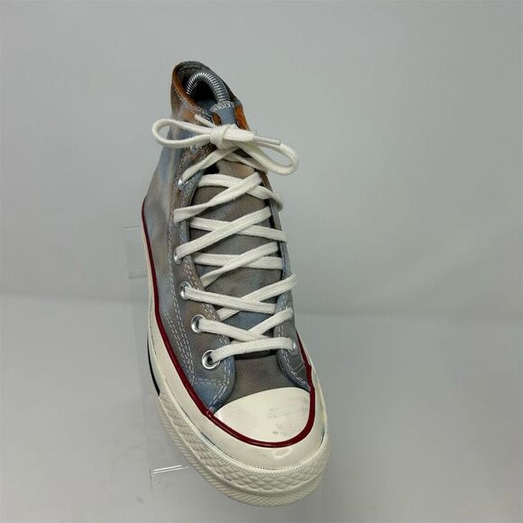 Converse Chuck 70 High Top Sneakers Blue Yellow Crinkled Tie Dye Design Size 7 - Picture 2 of 11
